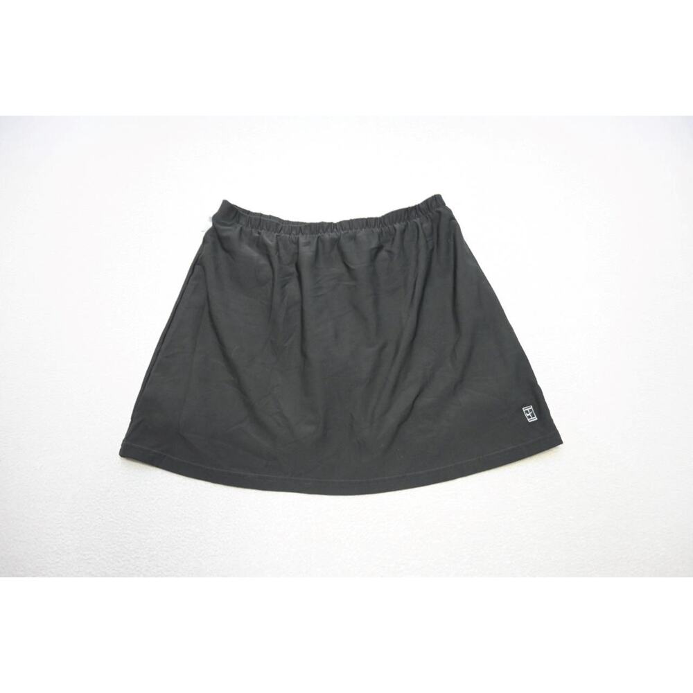 Nike Tennis Skirt Skort Dri Fit Black Lined Athletic Womens Size Large 12-14‎